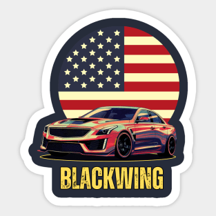 Cadillac CT5-V Blackwing US Flag Sticker